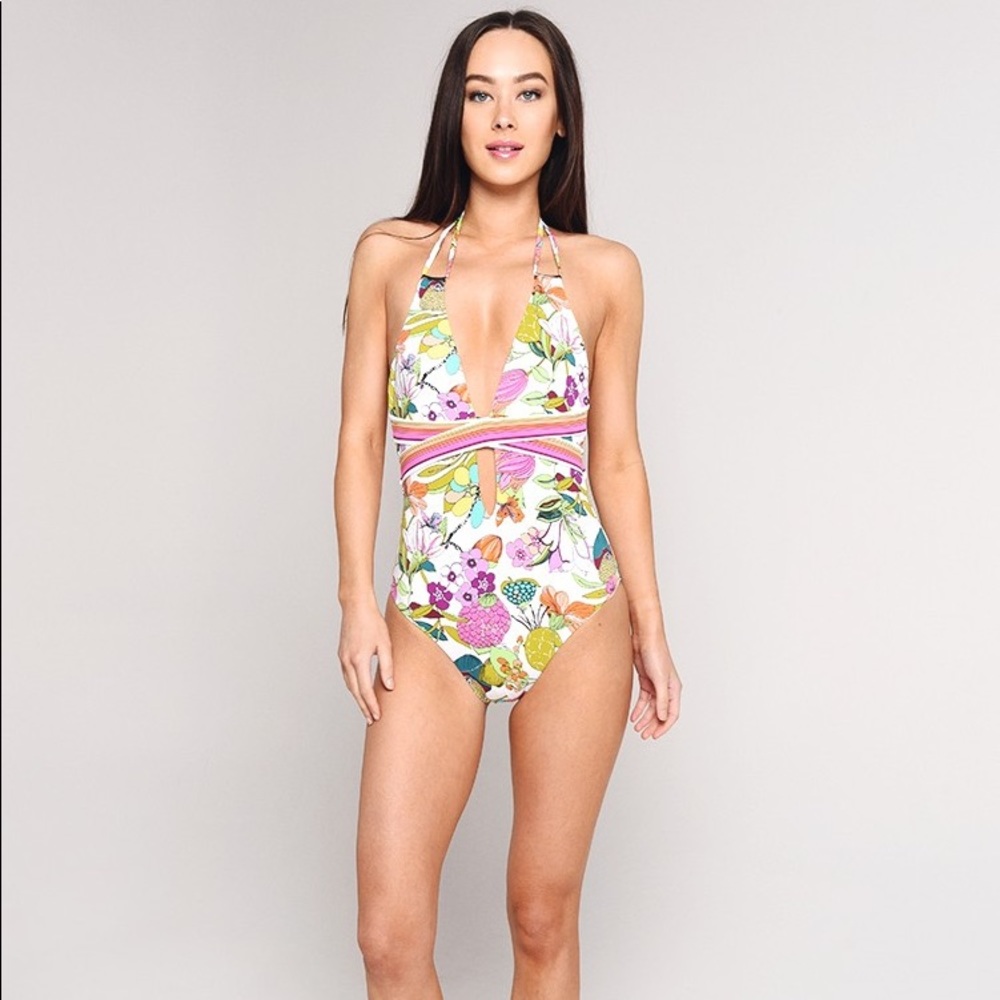 NWT Trina Turk Key West Botanical One Piece